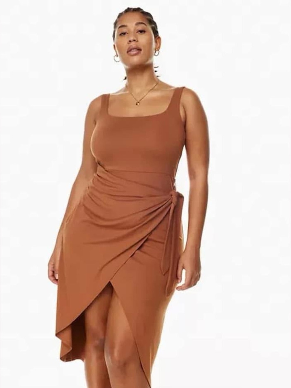 Wilfred Saturn MIDI Wrap Dress NWT Chestnut